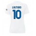 Billige Inter Milan Lautaro Martinez #10 Udebane Fodboldtrøjer Dame 2023-24 Kortærmet